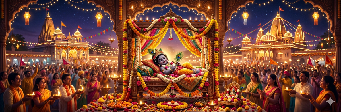 Janmashtami 2026 Mathura Vrindavan – Date, Timings, Midnight Darshan & Crowd Guide