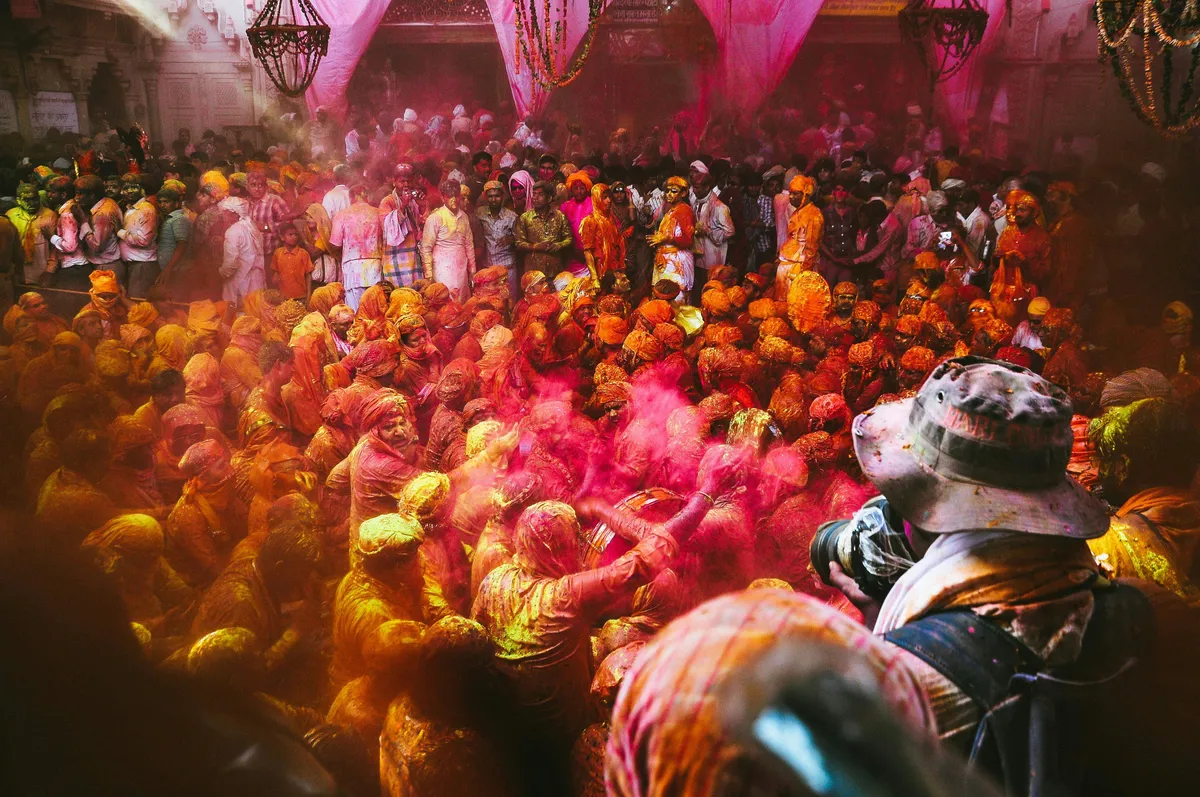Holi in Barsana (Lathmar Holi)